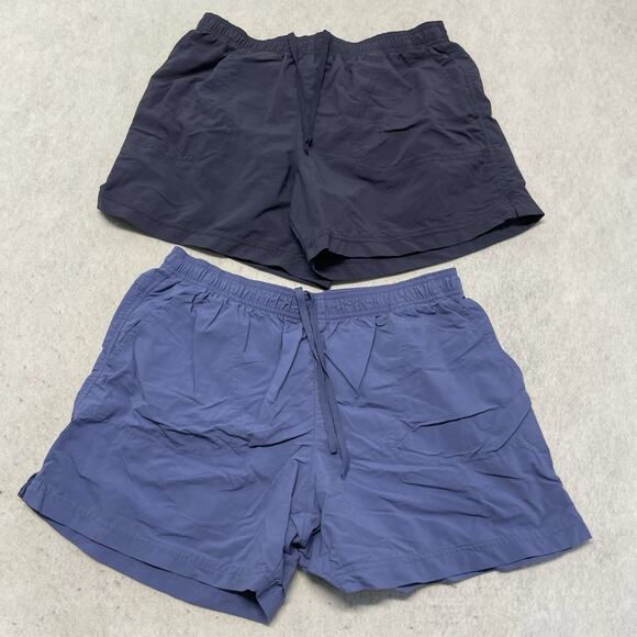 Lot 2 Columbia Shorts Women's Size M /5L Blue 100% Nylon - Picture 1 of 6
